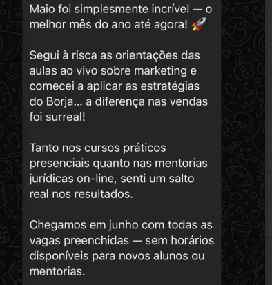 Depoimento aluno GGV